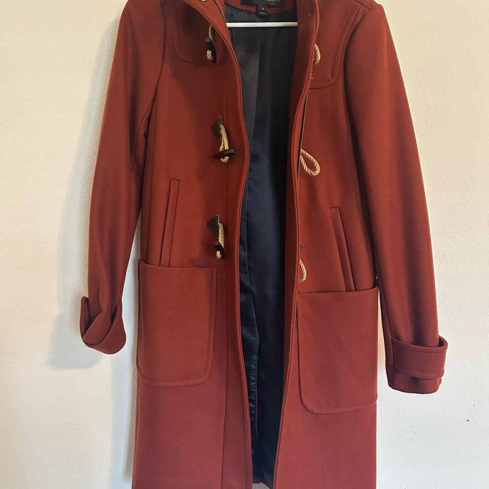 J. Crew Women's Burnt Orange Trench Coat